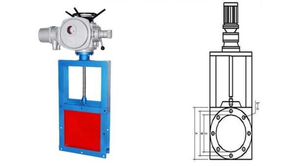 電動方形閘板閥如何安裝、結構圖